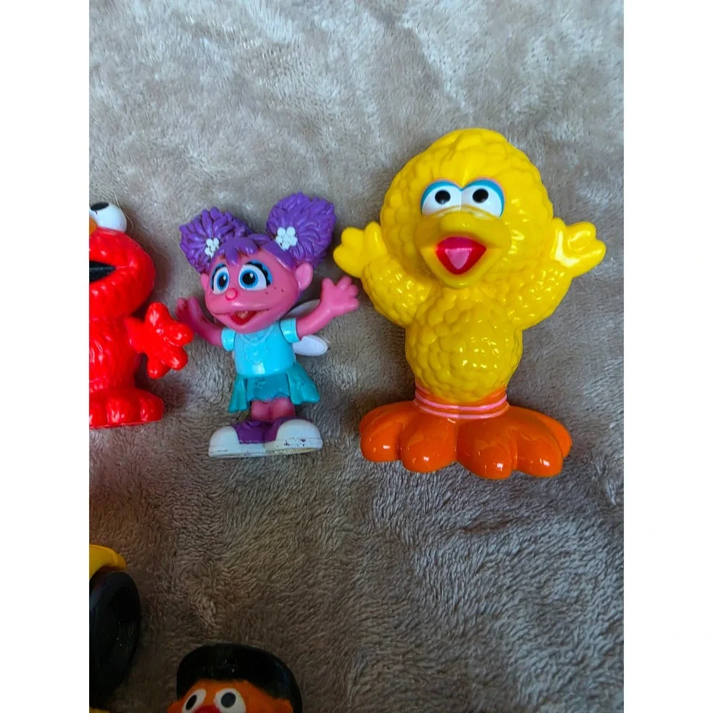 Sesame Street Toy Figure Lot Elmo Big Bird Cookie Monster Abby Cadabby Ernie